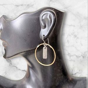 Etsy Handmade Mixed Metal 1" Hoops